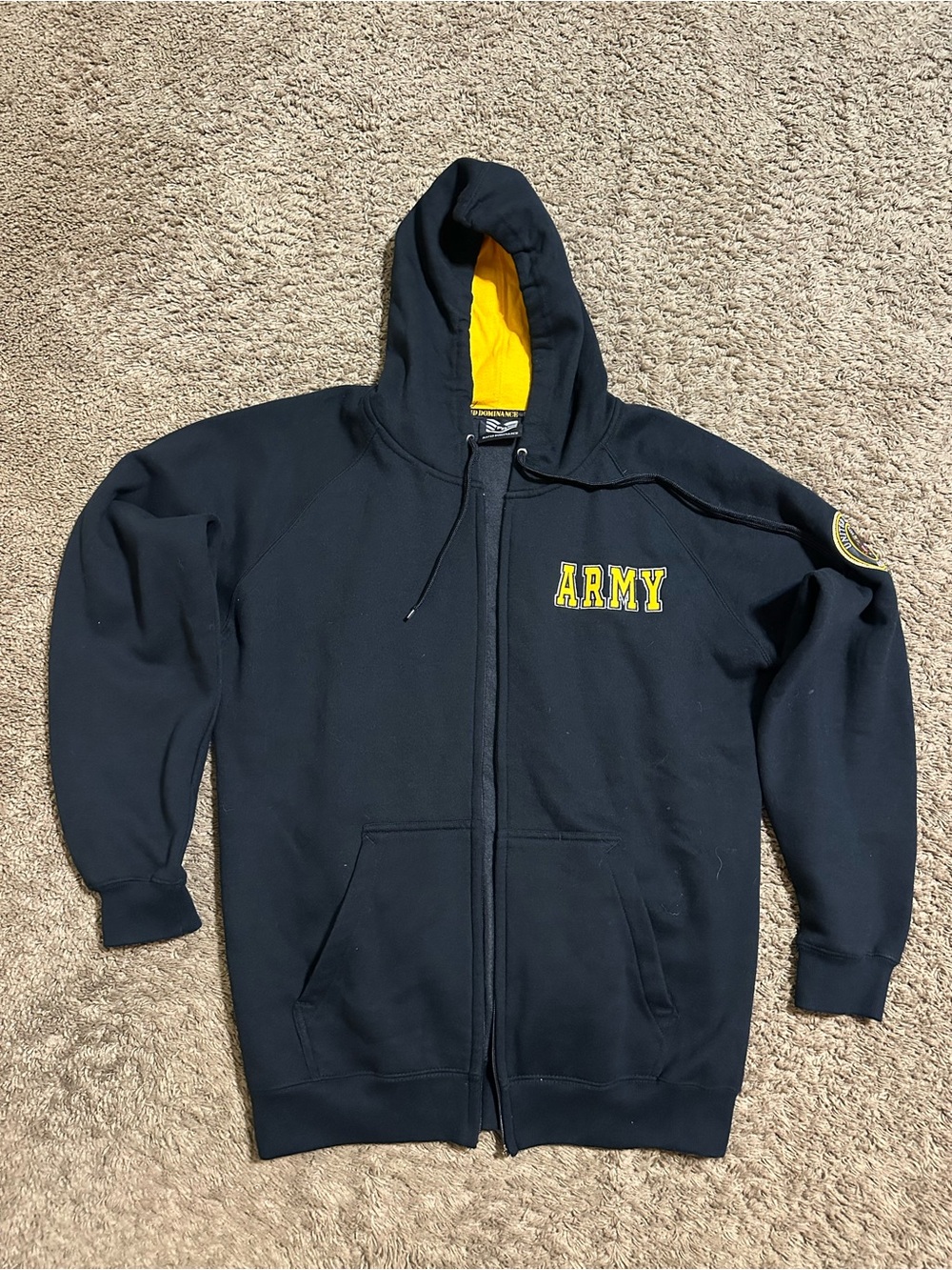 Vintage USA Army “triple black” hoodie 00s size XL
